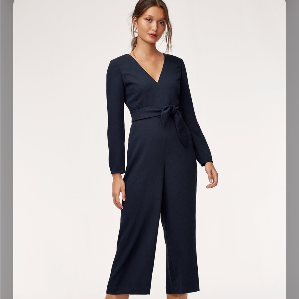Ecoulement Long Sleeve Jumpsuit in BLACK
